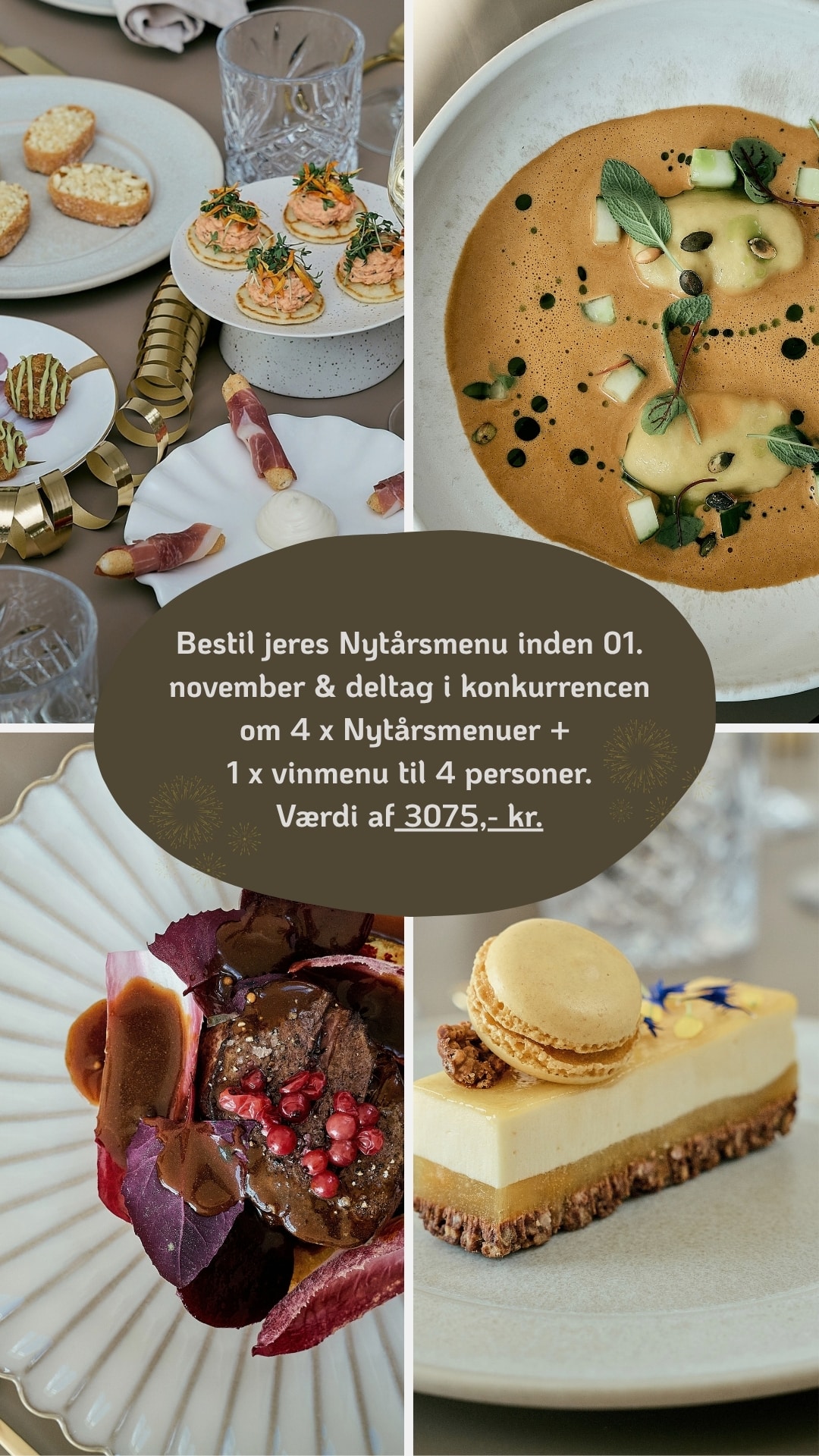 Bestil nyt&aring;rsmenu hos KJ Food